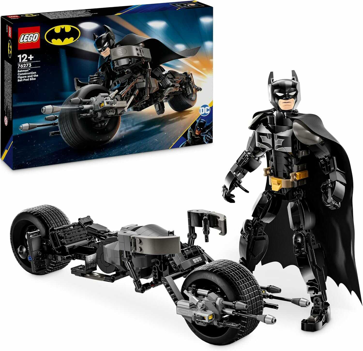 LEGO 76273 DC Batman Baufigur mit dem Batpod  40,06€ statt  43,95€