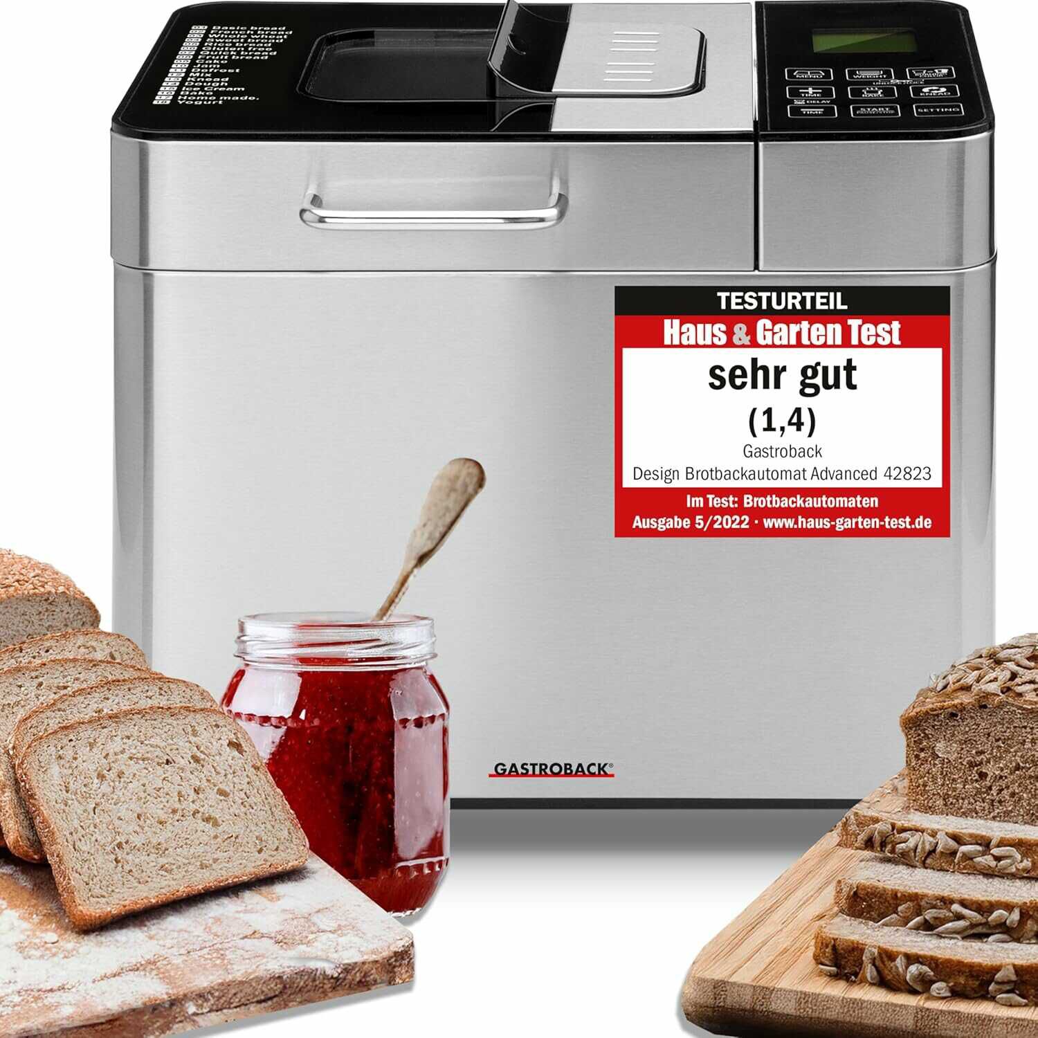 Gastroback Brotbackautomat Advance inkl. Joghurtprogramm 79,90€ statt 112,68€