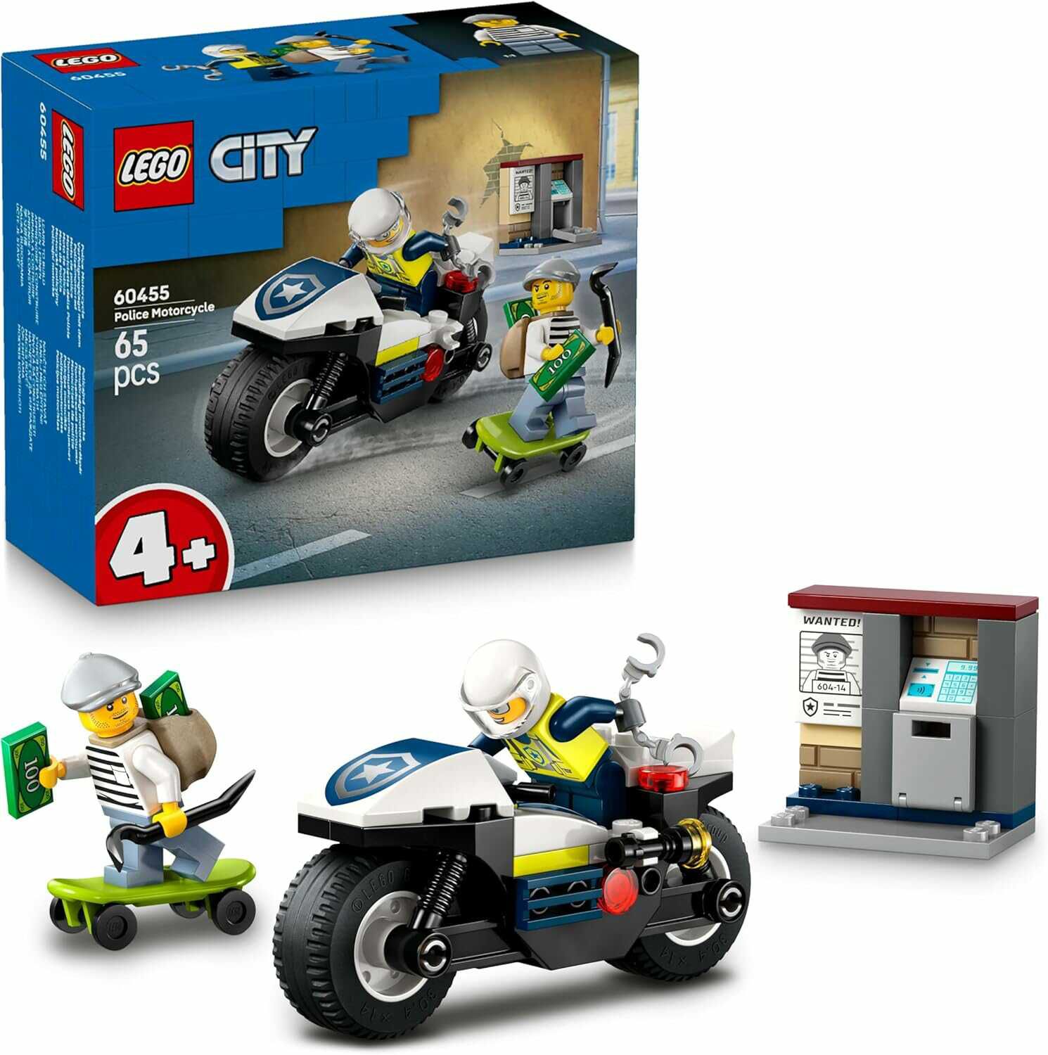 LEGO City Verfolgungsjagd mit dem Polizeimotorrad – Spielset mit Motorrad für 6,39€ PVG 9,99€
