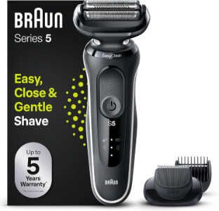 Braun 51 W1500s Series 5 Elektrorasierer mit EasyClick für 74,99€ statt 90,90€