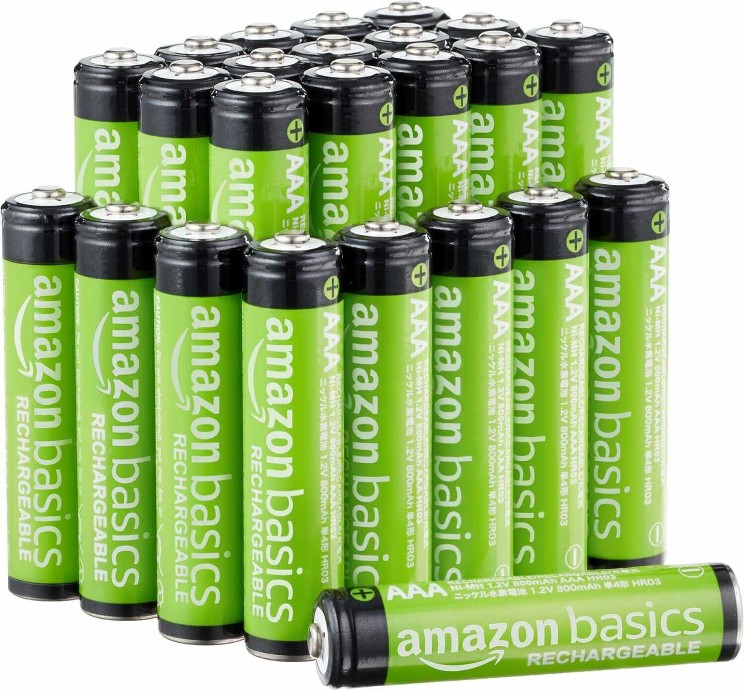 24 Amazon Basics AAA NiMH Batterien, 800 mAh, wiederaufladbar 14,34€ statt  16,88€