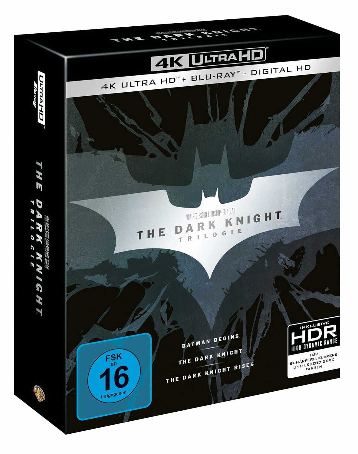 The Dark Knight Trilogy Limited Edition   4K Blu ray + Blu ray  50,97€ statt 69,99€