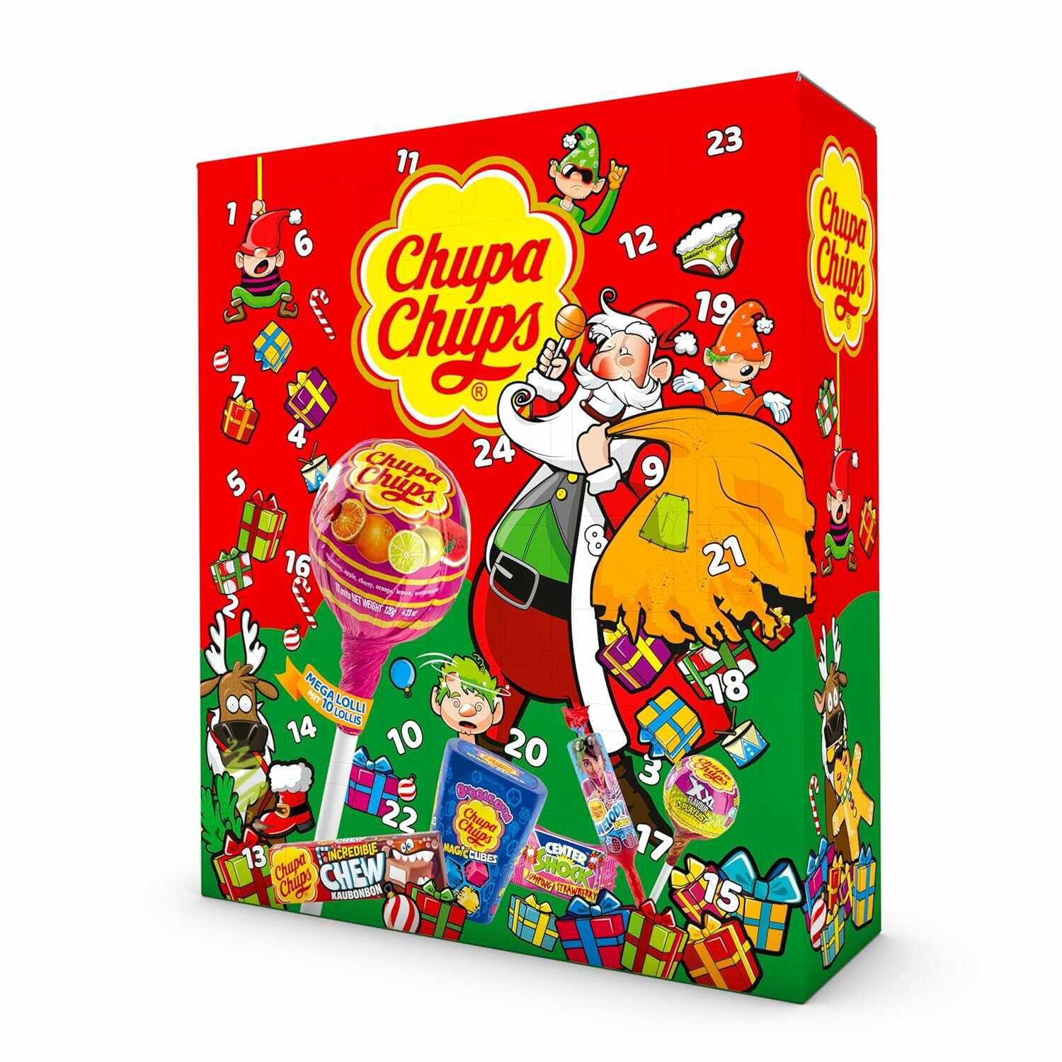Chupa Chups XXL Adventskalender 2025, Weihnachts Kalender mit 24 Türchen für 15,99€ PVG 23,82€