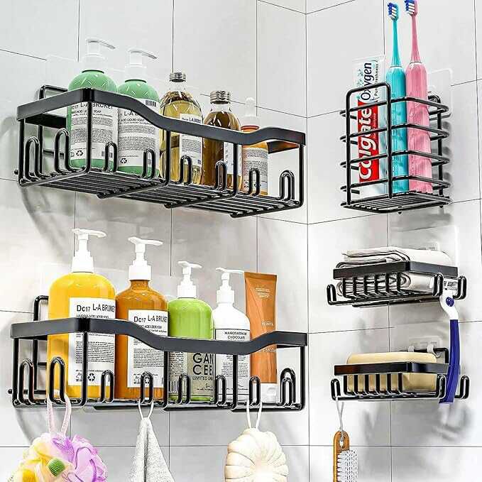 5er Set Duschablage Ohne Bohren für 15,59€ statt 25,99€