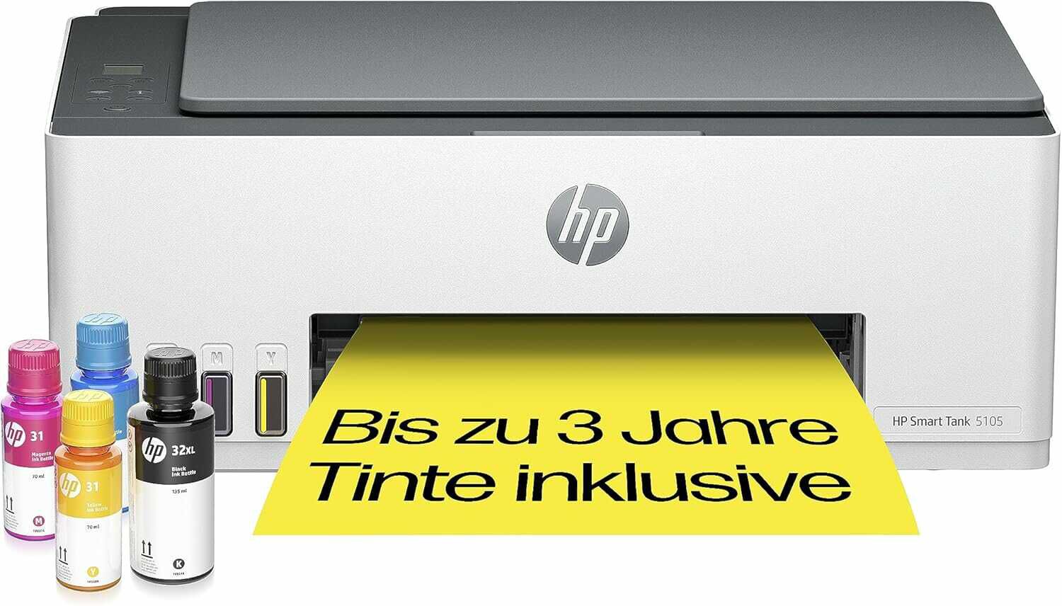 HP Smart Tank 5105 3 in 1 Multifunktionsdrucker (WLAN; Mobiles Drucken)  für 119,77€ PVG 154,89€