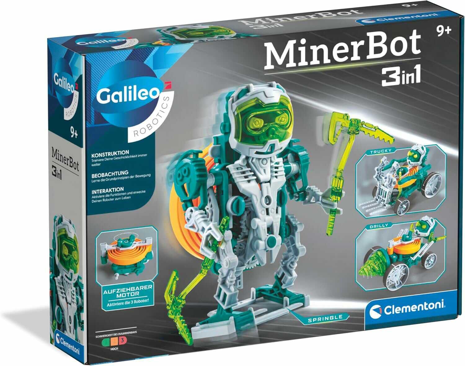 [Prime] Clementoni Galileo MinerBot 3 in 1 Robotik Set 8,89€ statt 14,94€