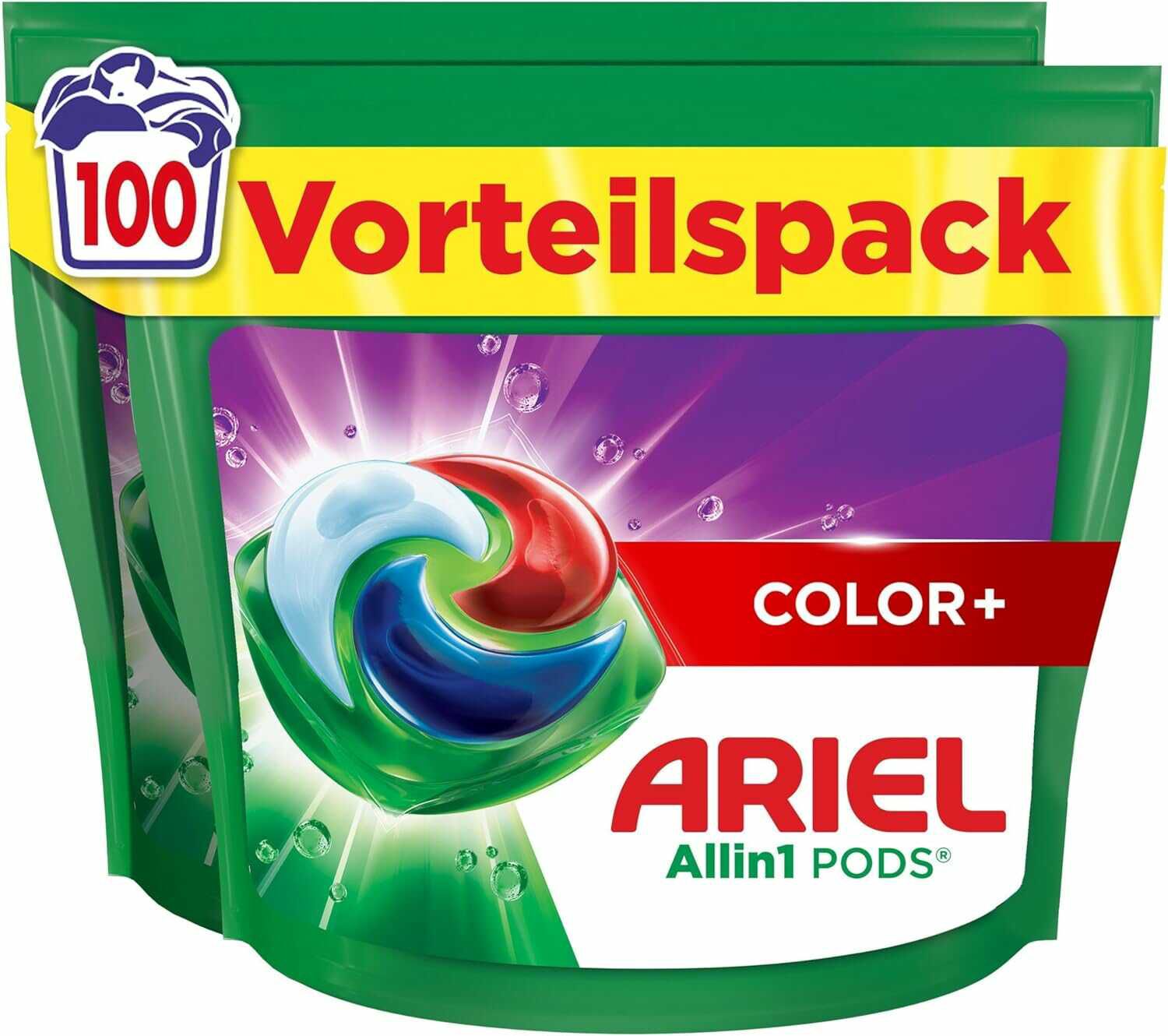 100er Ariel Waschmittel Pods All in 1 21,84€ statt 30,54€