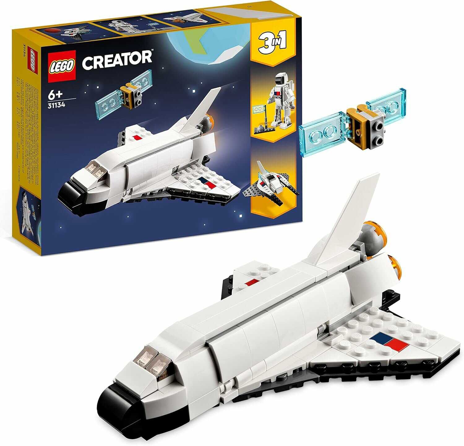 LEGO Creator 3in1 Spaceshuttle Spielzeug zum Astronauten zum Raumschiff für 6,66€ PVG 10,94€ 