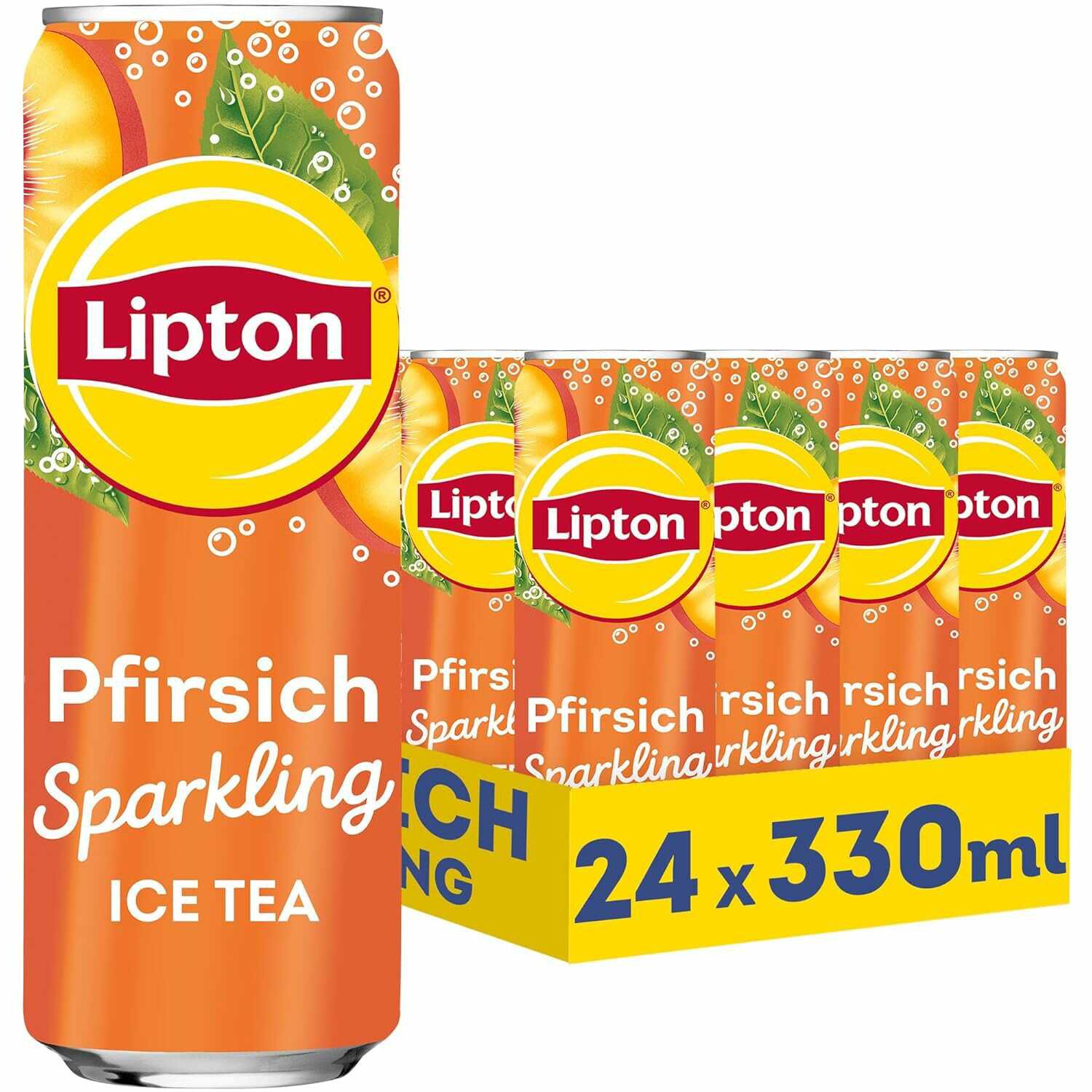 24x ICE TEA Sparkling Peach, Eistee mit Kohlensäure und Pfirsich Geschmack 11,74€ statt  21,32€