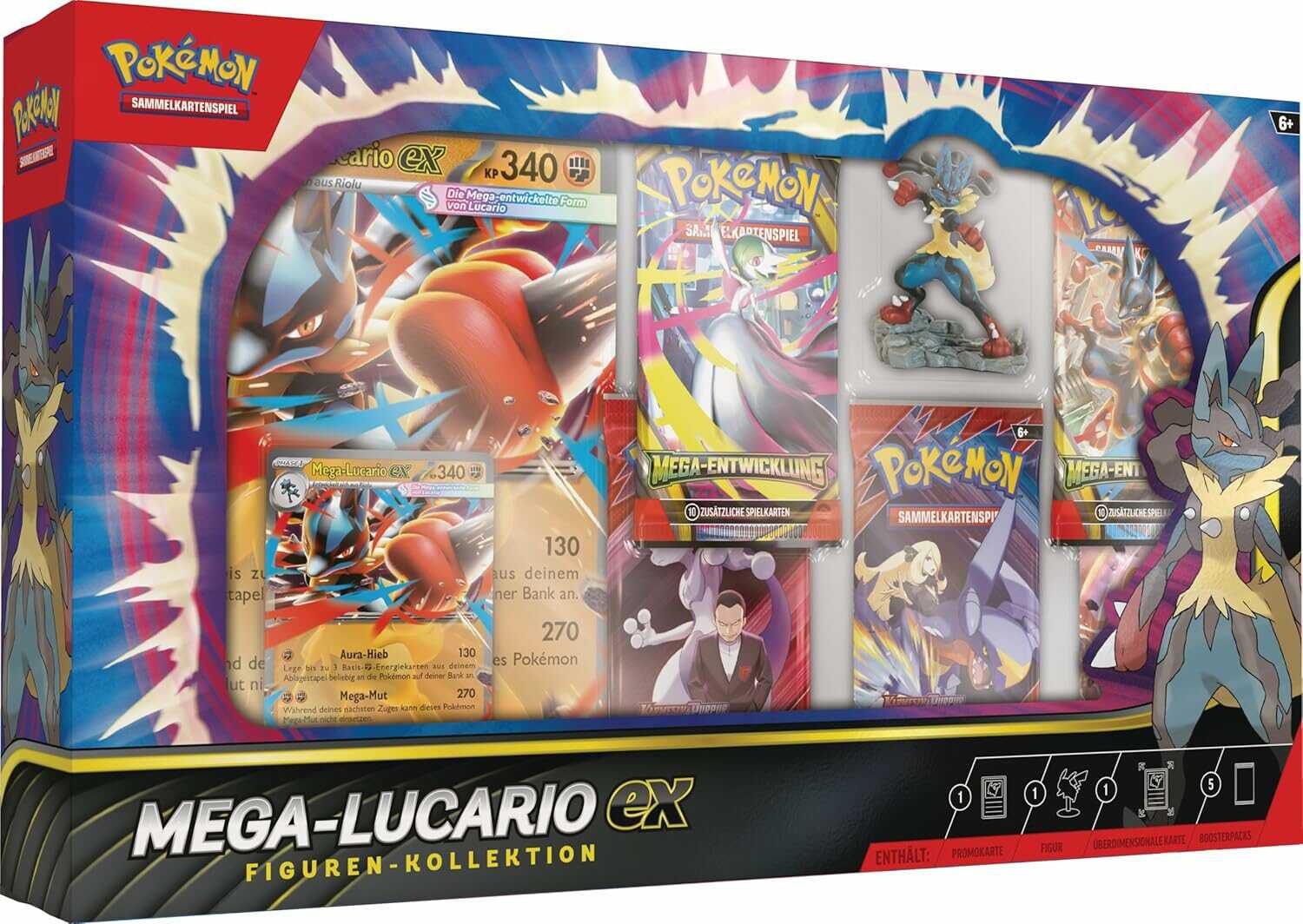 Pokémon (Sammelkartenspiel), PKM Mega Lucario Figuren Kollektion / Einladung 36,99€ statt 41,88€