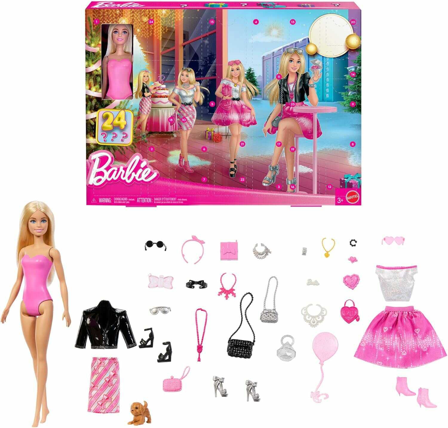 Barbie Adventskalender inkl. Puppe & Accessoires 9,99€ statt 19,99€