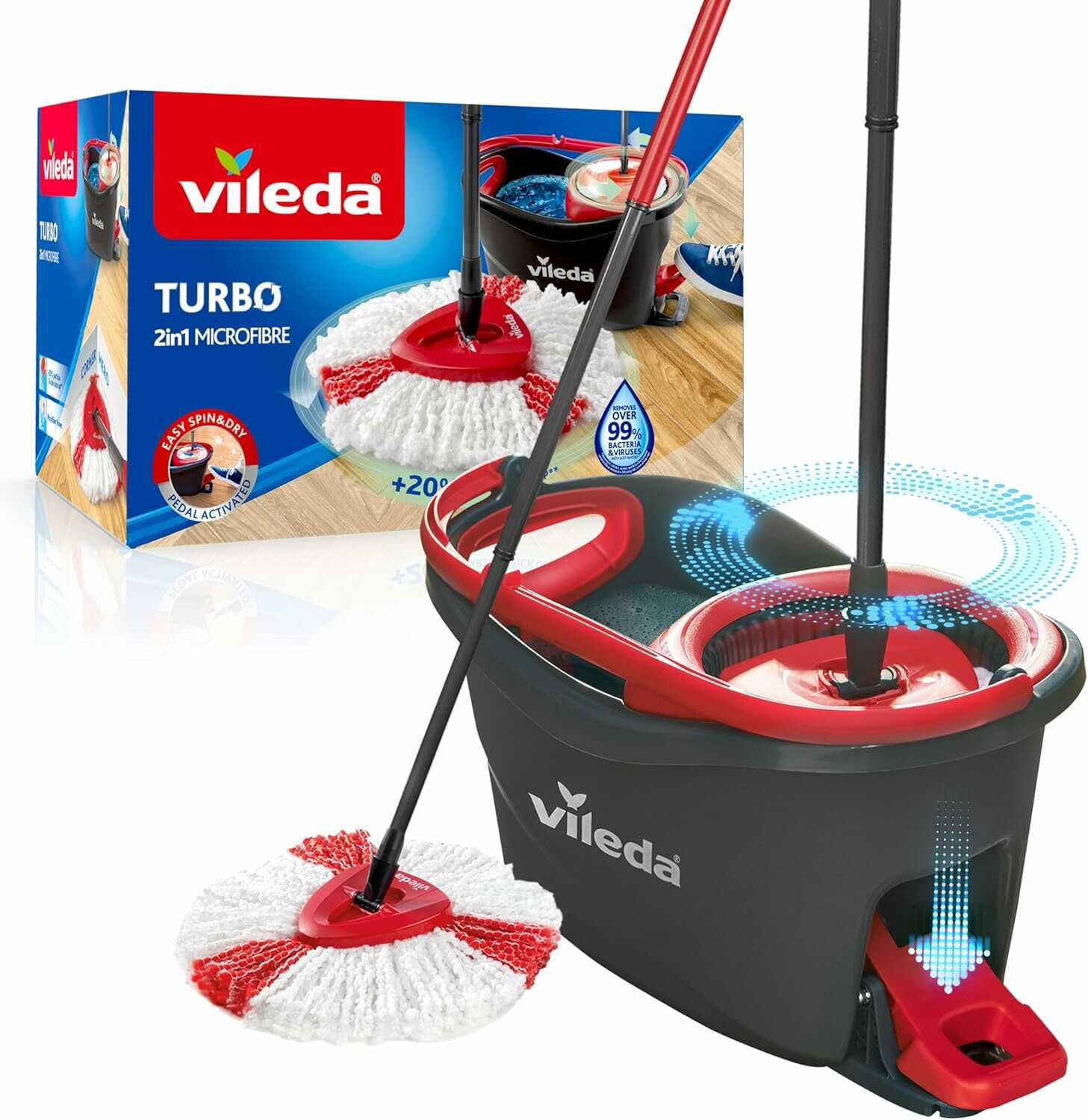 Vileda Turbo Wischmopp Komplett Set 34,99€ statt  42,61€