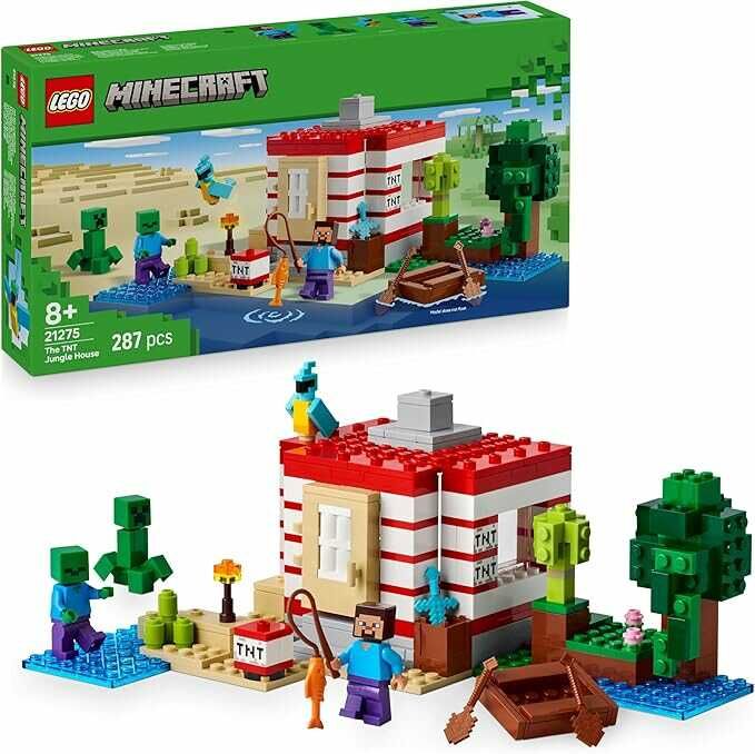 LEGO Minecraft 21275 - Das TNT-Dschungelhaus / 287 Steine LEGO Minecraft 21275 Das TNT Dschungelhaus / 287 Steine
