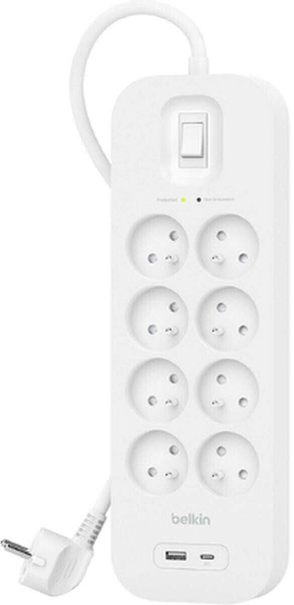 Belkin 6 fache Steckdosenleiste mit Überspannungsschutz | USB
