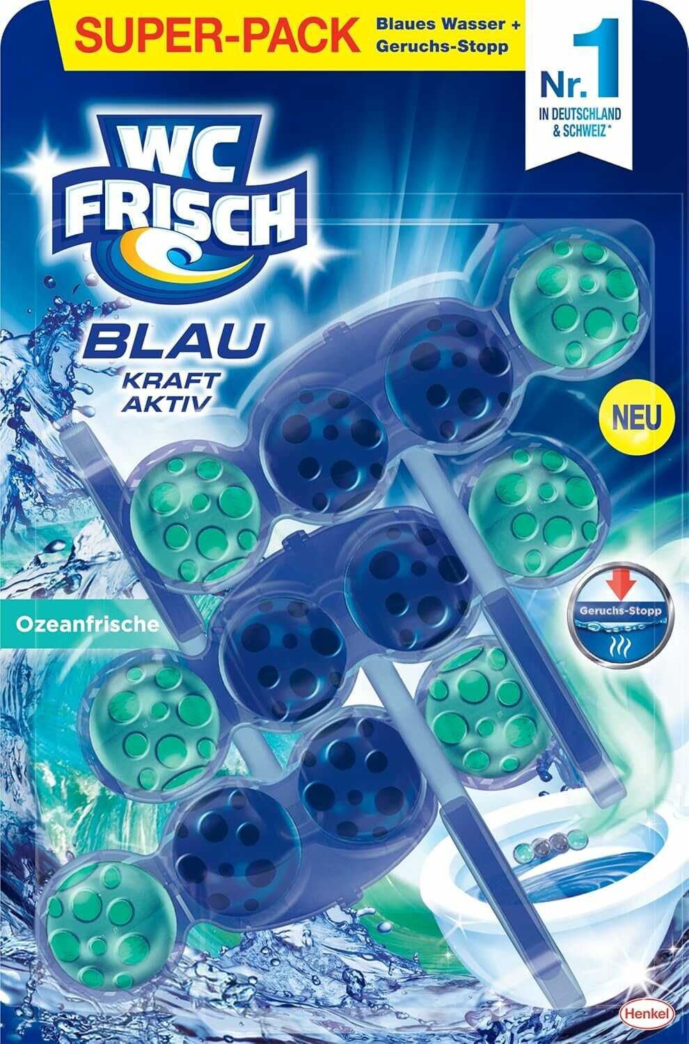 WC FRISCH Kraft Aktiv Blauspüler Ozeanfrische 3er Pack (Spar-Abo Prime) 2,96€ statt 4,65€ WC FRISCH Kraft Aktiv Blauspüler Ozeanfrische 3er Pack (Spar Abo Prime) 2,96€ statt 4,65€