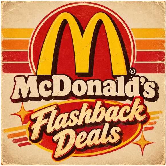 McDonald’s Flashback Deals 2026   zb. Cheeseburger für 1€