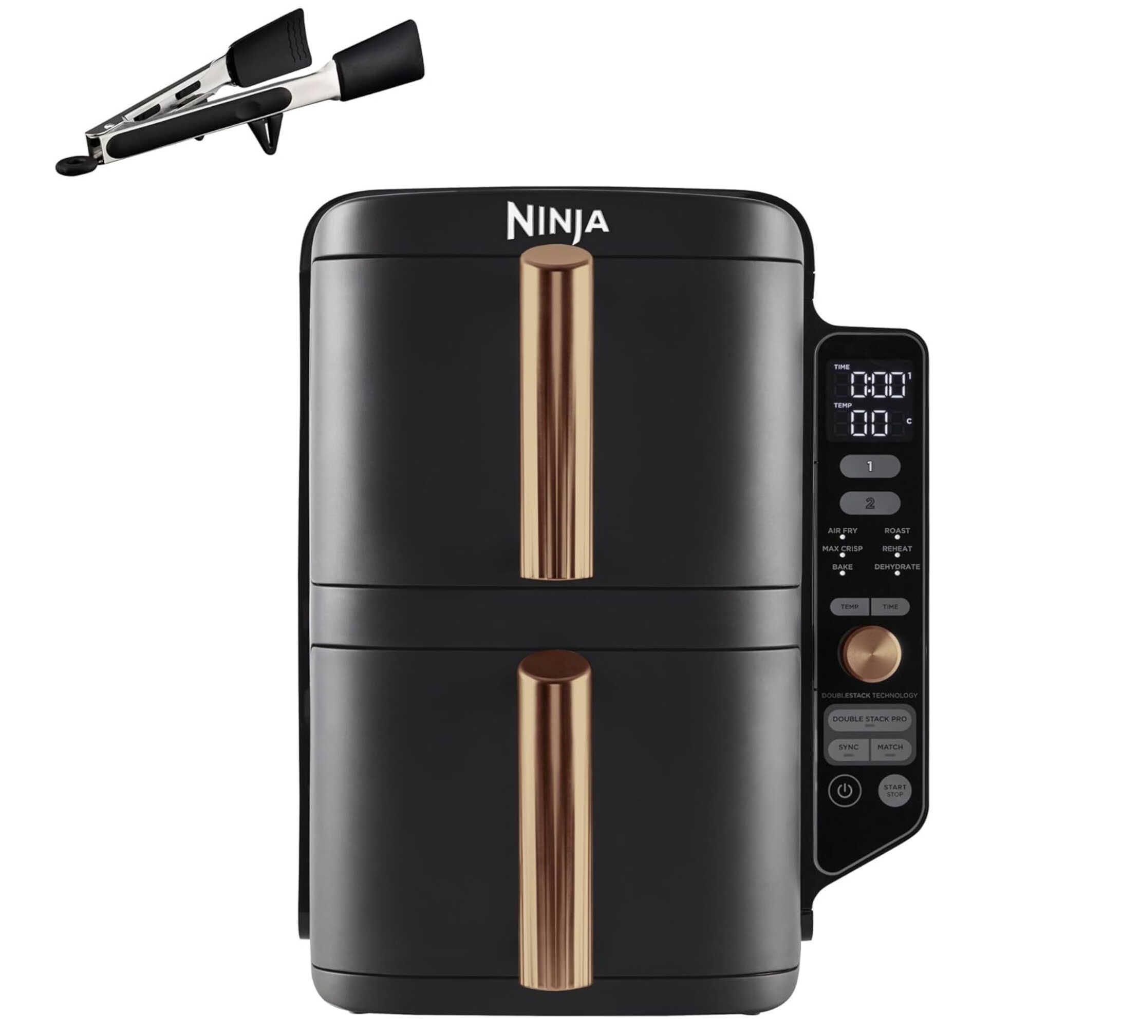 Ninja SL400EU Doppel Heißluftfritteuse XL inkl. Zange für 169,99€ statt 214,90€