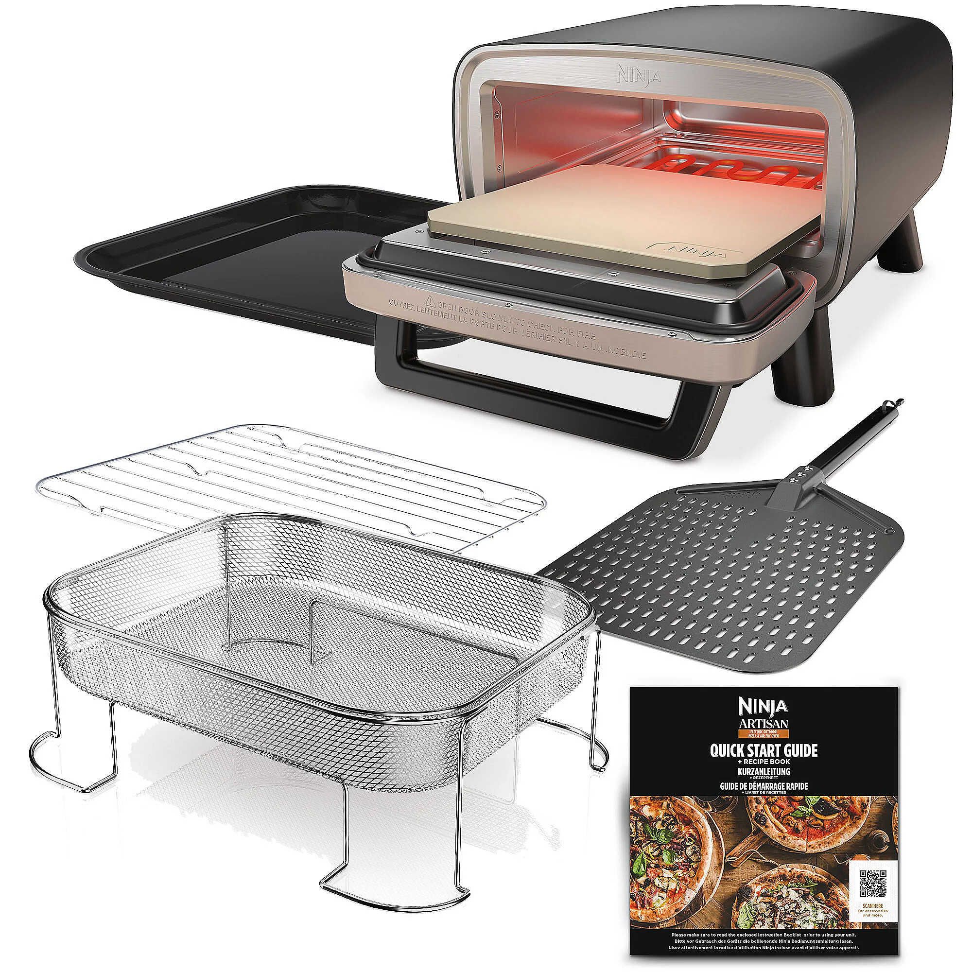NINJA® MO201EU Artisan Outdoor Elektro Pizzaofen und Heißluftfritteuse