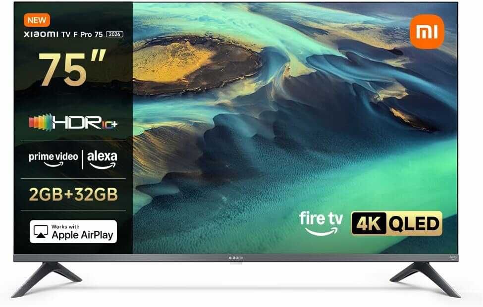 Xiaomi TV F Pro 75 (190 cm), 4K UHD QLED, Smart TV 549€ statt 749€