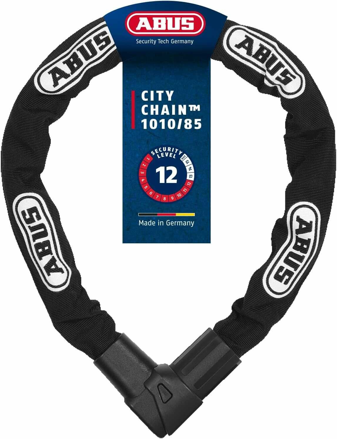 ABUS Kettenschloss CityChain 1010  85 cm   Fahrradschloss aus gehärtetem Stahl 63,99€ statt 79,90€