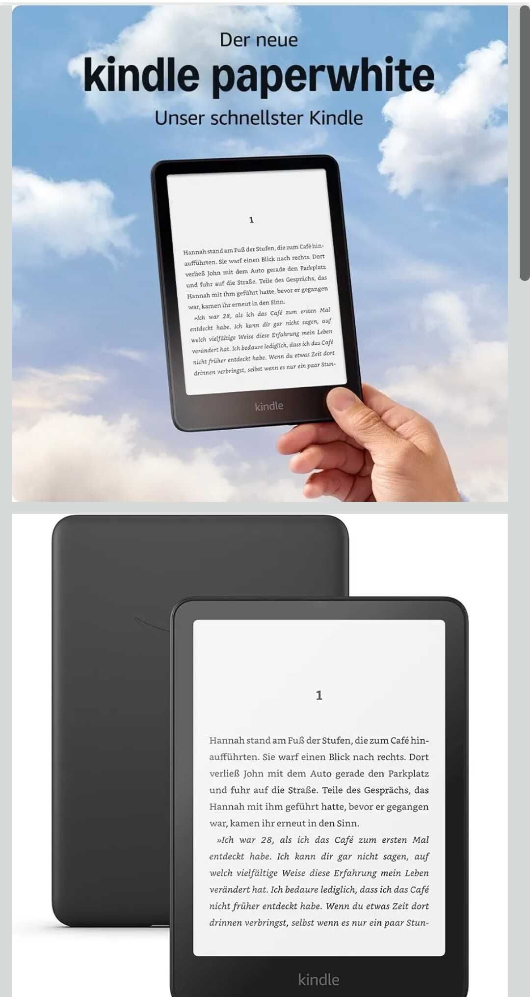 Zertifiziert und generalüberholt Amazon Kindle Paperwhite (16 GB) Zertifiziert und generalüberholt Amazon Kindle Paperwhite (16 GB)