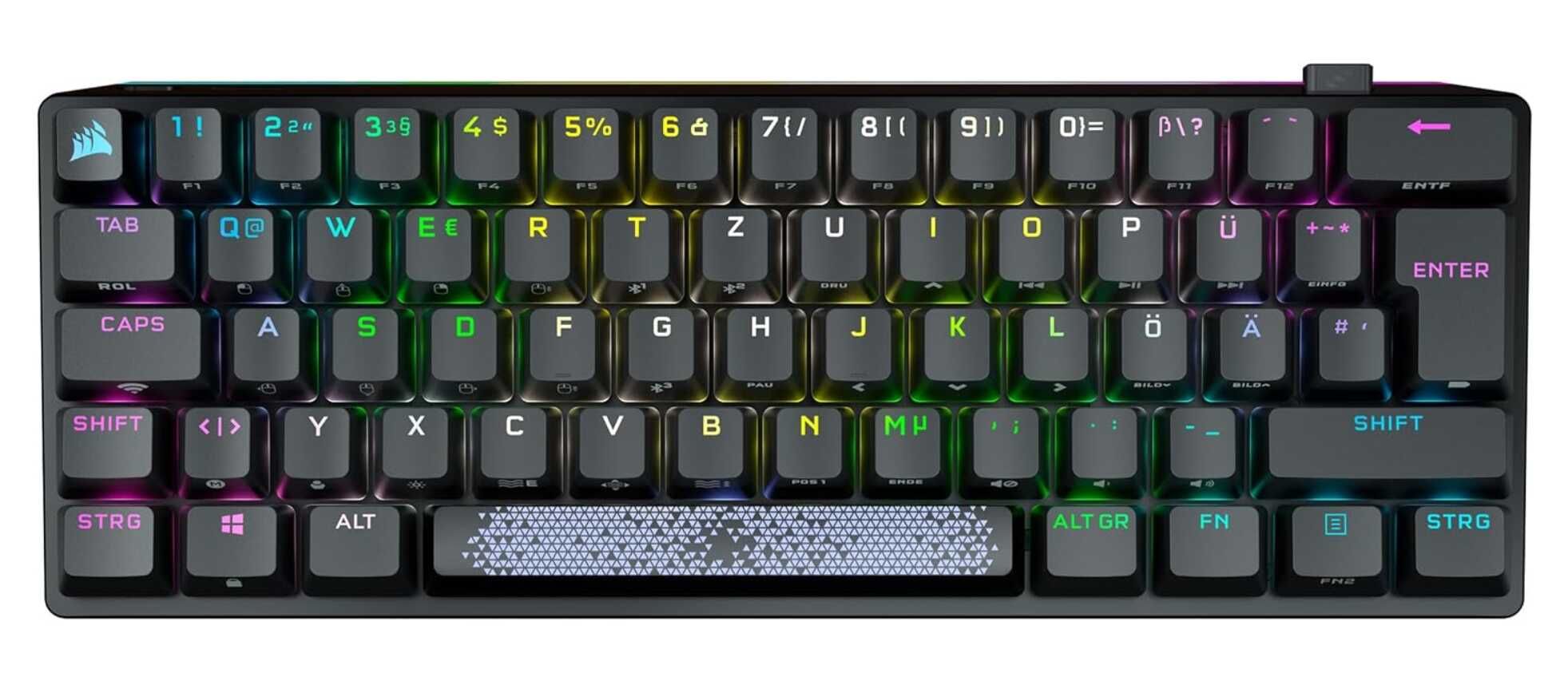 Corsair K70 PRO Mini Wireless RGB 60% Mechanische Gaming Tastatur   99,99€ statt 125,62€