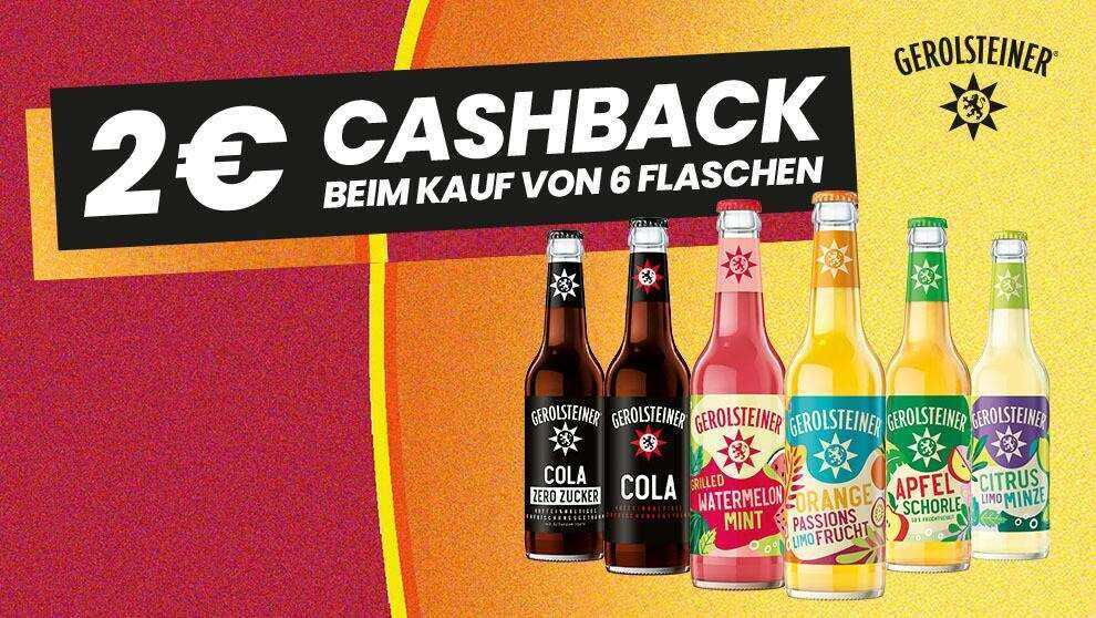 2€ Cashback Gerolsteiner Erfrischungen