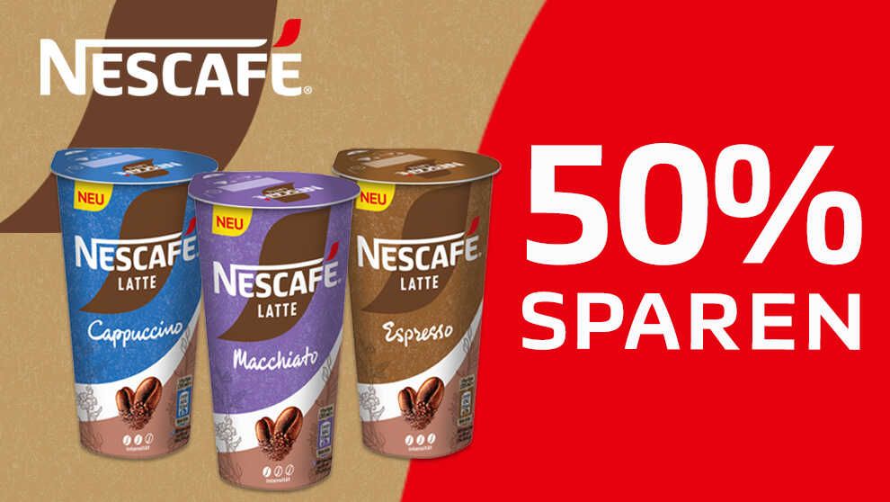 50% Cashback Nescafé Latté Zeitraum   30.09.2026