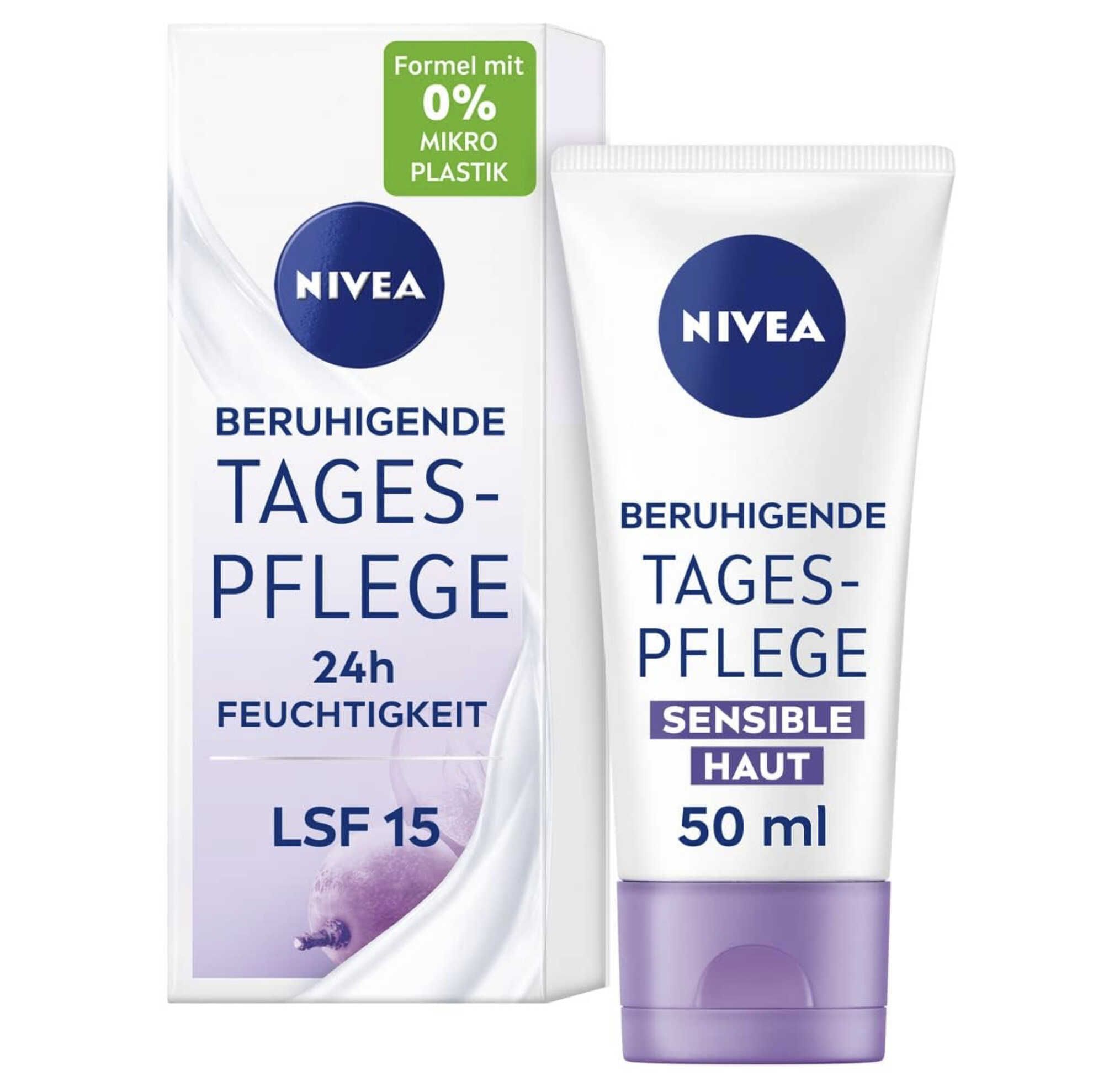 NIVEA Beruhigende Tagespflege 24h Feuchtigkeit LSF 15 ab 3,47€ statt 4,95€ NIVEA Beruhigende Tagespflege 24h Feuchtigkeit LSF 15 ab 3,47€ statt 4,95€