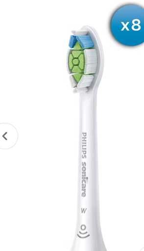 Philips W2 Optimal White HX6068/12 Standard-Bürstenköpfe für Schallzahnbürste, 8 Stück(e), Weiß, 2er-Serie zum Plaque-Schutz Philips W2 Optimal White HX6068/12 Standard Bürstenköpfe für Schallzahnbürste, 8 Stück(e), Weiß, 2er Serie zum Plaque Schutz
