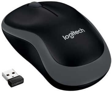 Logitech M185 kabellose Maus, 2,4 GHz, grau für 7,99€ statt 11,50€