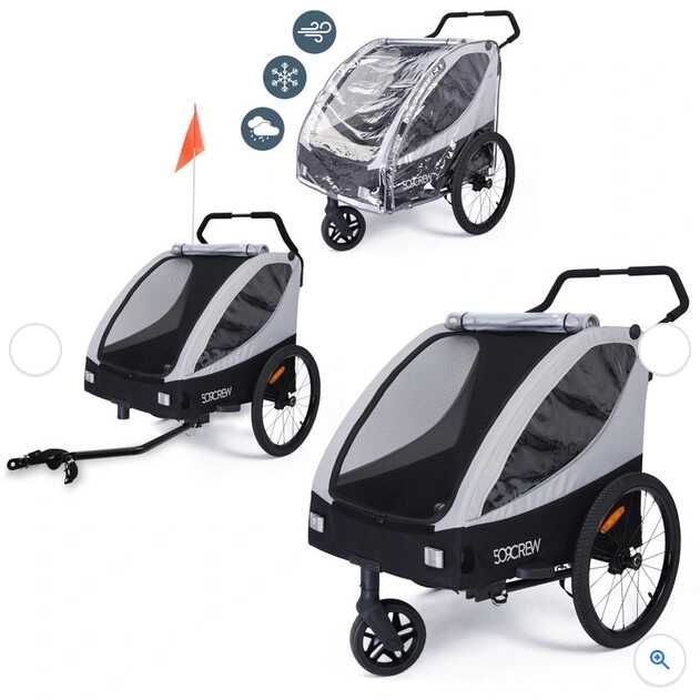 509 Crew Fahrradanhänger / Kinderanhänger Trailer II Silver Grey grau für 2 Kinder 119,99€ statt 199€ (30€ Abzug im Warenkorb) 509 Crew Fahrradanhänger / Kinderanhänger Trailer II Silver Grey grau für 2 Kinder 119,99€ statt 199€ (30€ Abzug im Warenkorb)