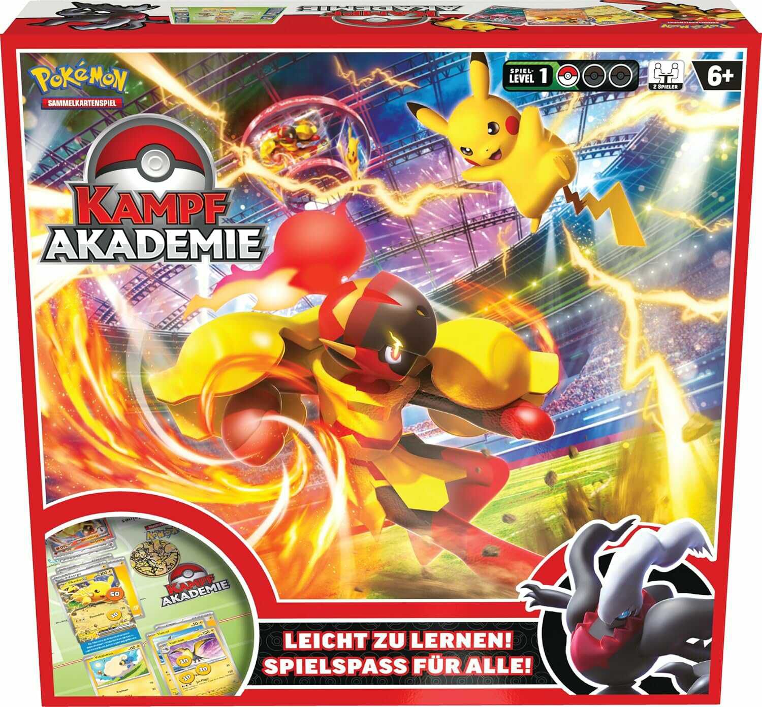 Pokémon Sammelkartenspiel: Kampfakademie (Pikachu ex, Crimanzo ex & Darkrai ex)  24,99€ statt 28,99€