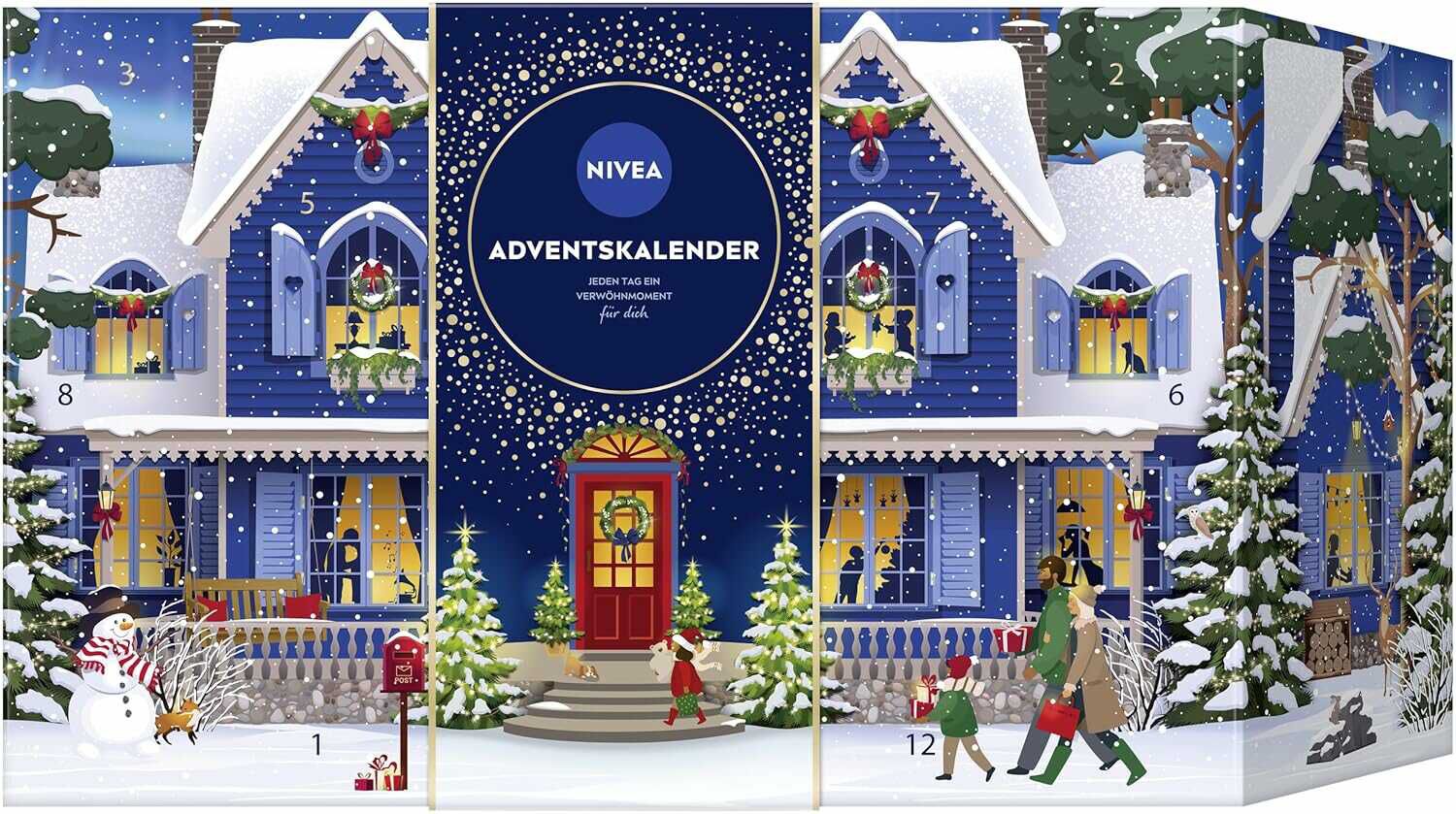 NIVEA Adventskalender 2025 – 24 Pflegeprodukte & Labellos 46,96€ statt 55,49€