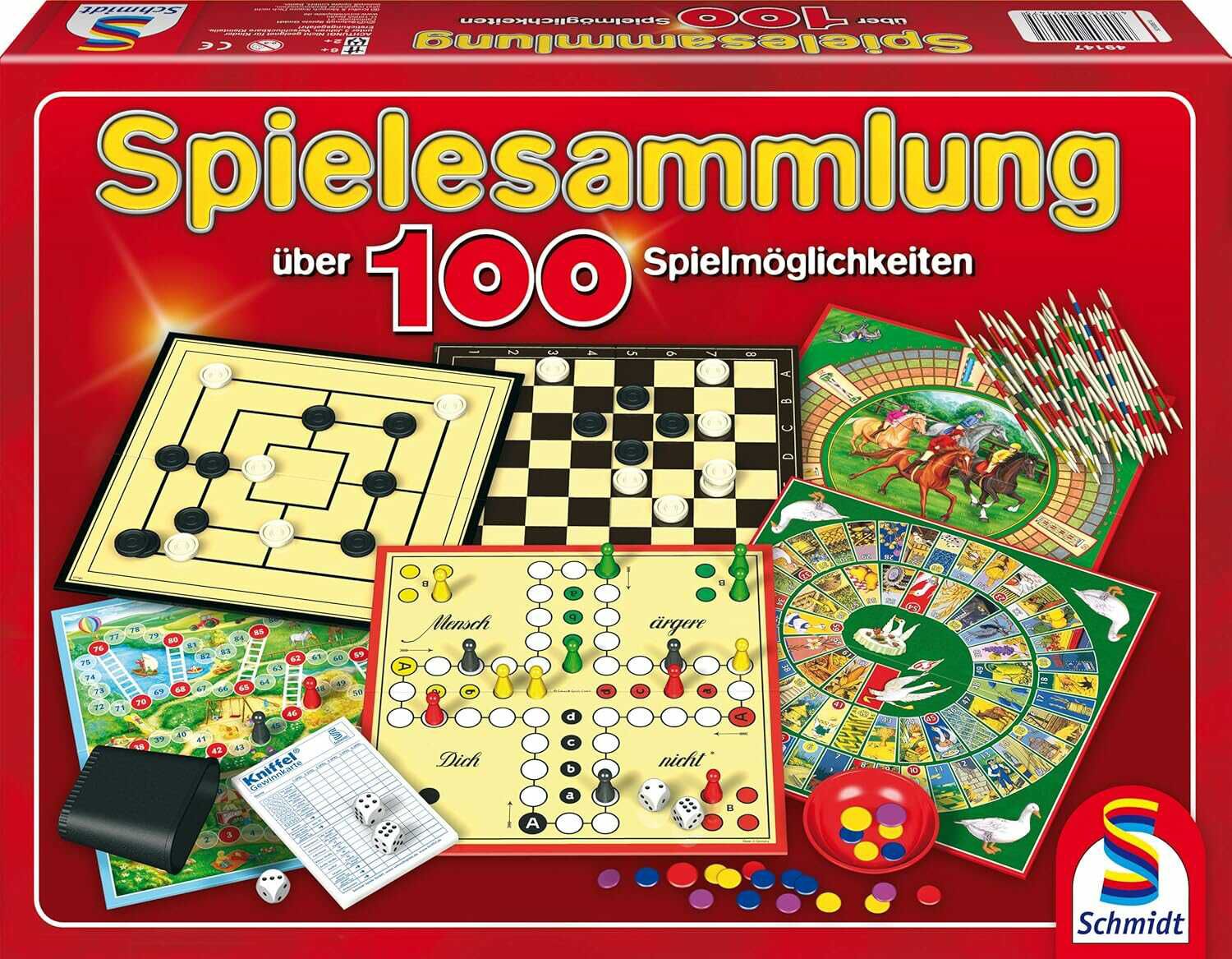 Schmidt Spiele 49147 - Spielesammlung, Mit 100 Spielmöglichkeiten 15,80€ statt 20,89€ Schmidt Spiele 49147   Spielesammlung, Mit 100 Spielmöglichkeiten 15,80€ statt 20,89€
