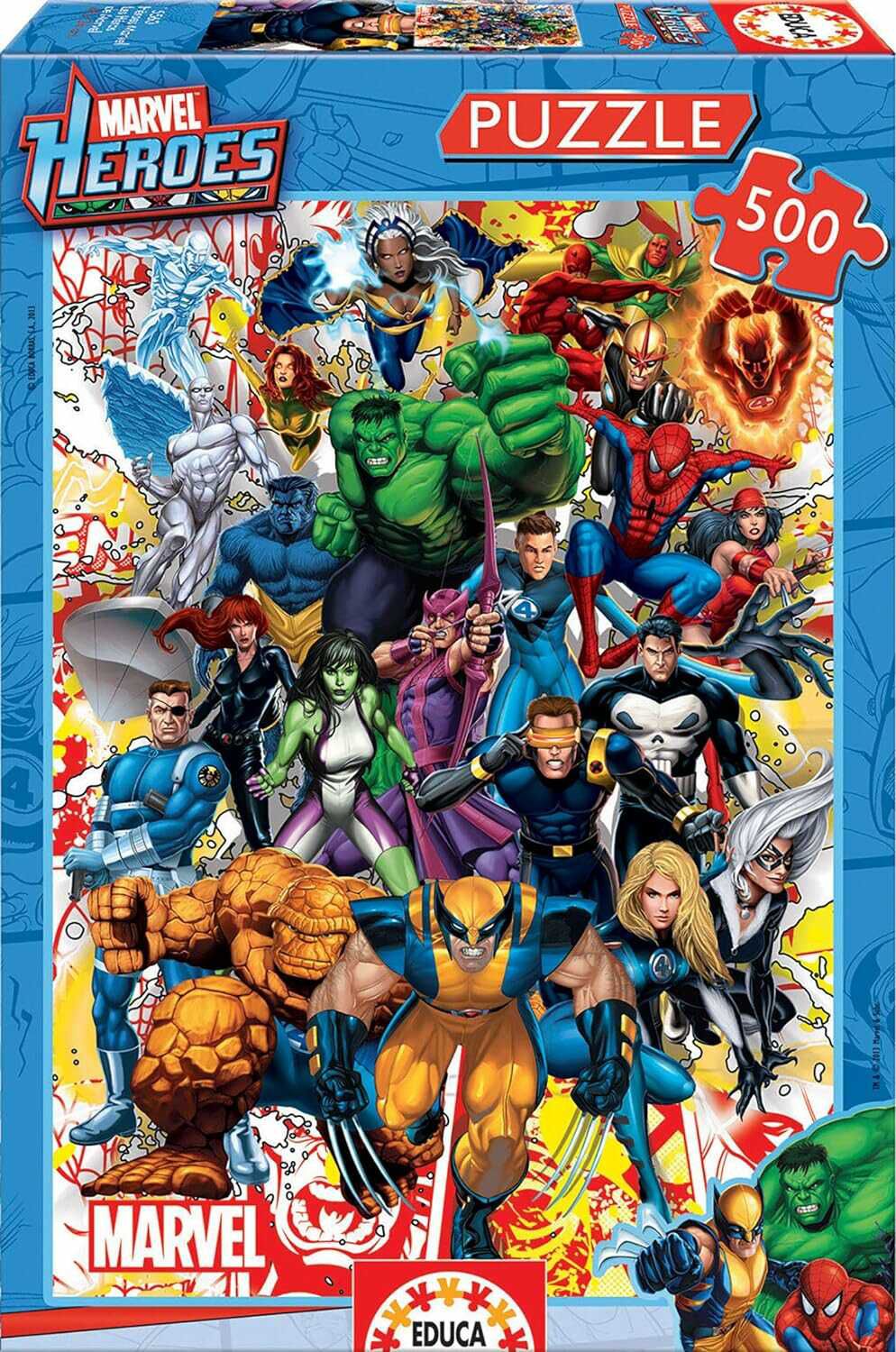 Marvel Super Heroes 500 Puzzle für 5,69€ statt 13,82€