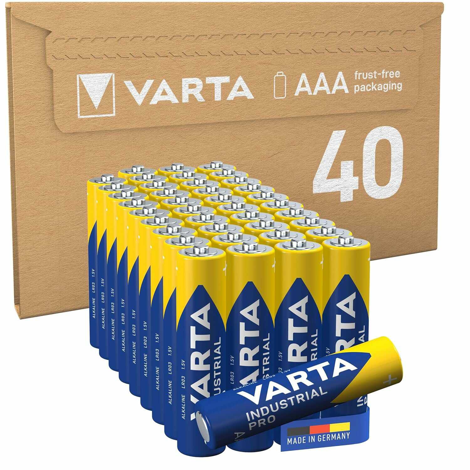 VARTA Batterien AAA, 40 Stück 12,16€ statt  15,71€
