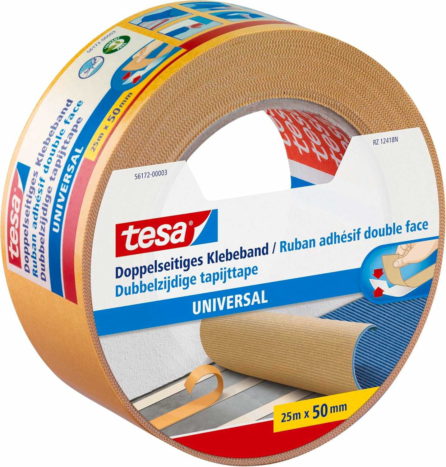 25 m x 50 mm tesa Doppelseitiges Klebeband  5,95€ statt 9,49€ 25 m x 50 mm tesa Doppelseitiges Klebeband  5,95€ statt 9,49€