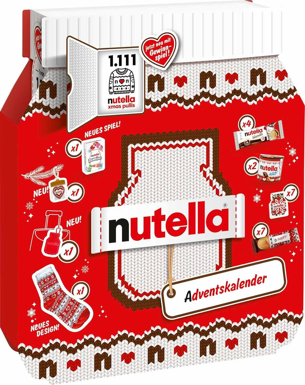 Nutella Adventskalender 2025, eine Schokoladen-Adventskalender-Alternative  für 17,50€ PVG 30,34€ Nutella Adventskalender 2025, eine Schokoladen Adventskalender Alternative  für 17,50€ PVG 30,34€