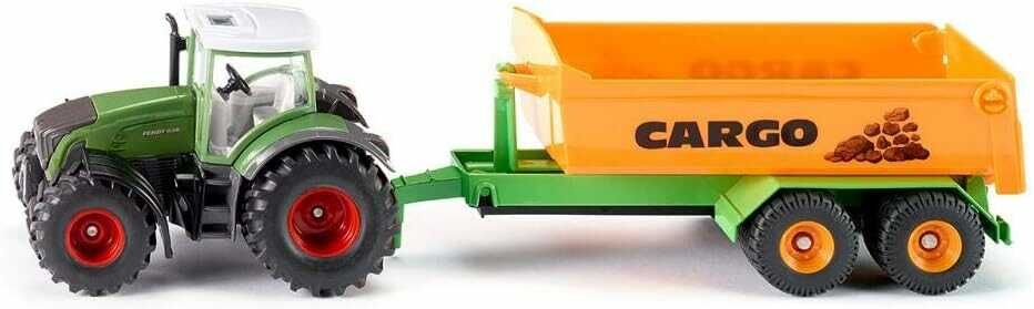 Siku 1989, Fendt Traktor mit Hakenliftfahrgestell und Mulde  14,90€ statt 26,06€