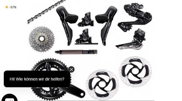 Shimano Dura Ace R9270 Gruppe 2×12 fach 52/36 Zähne 165mm 1.804,09€ statt 2.199€
