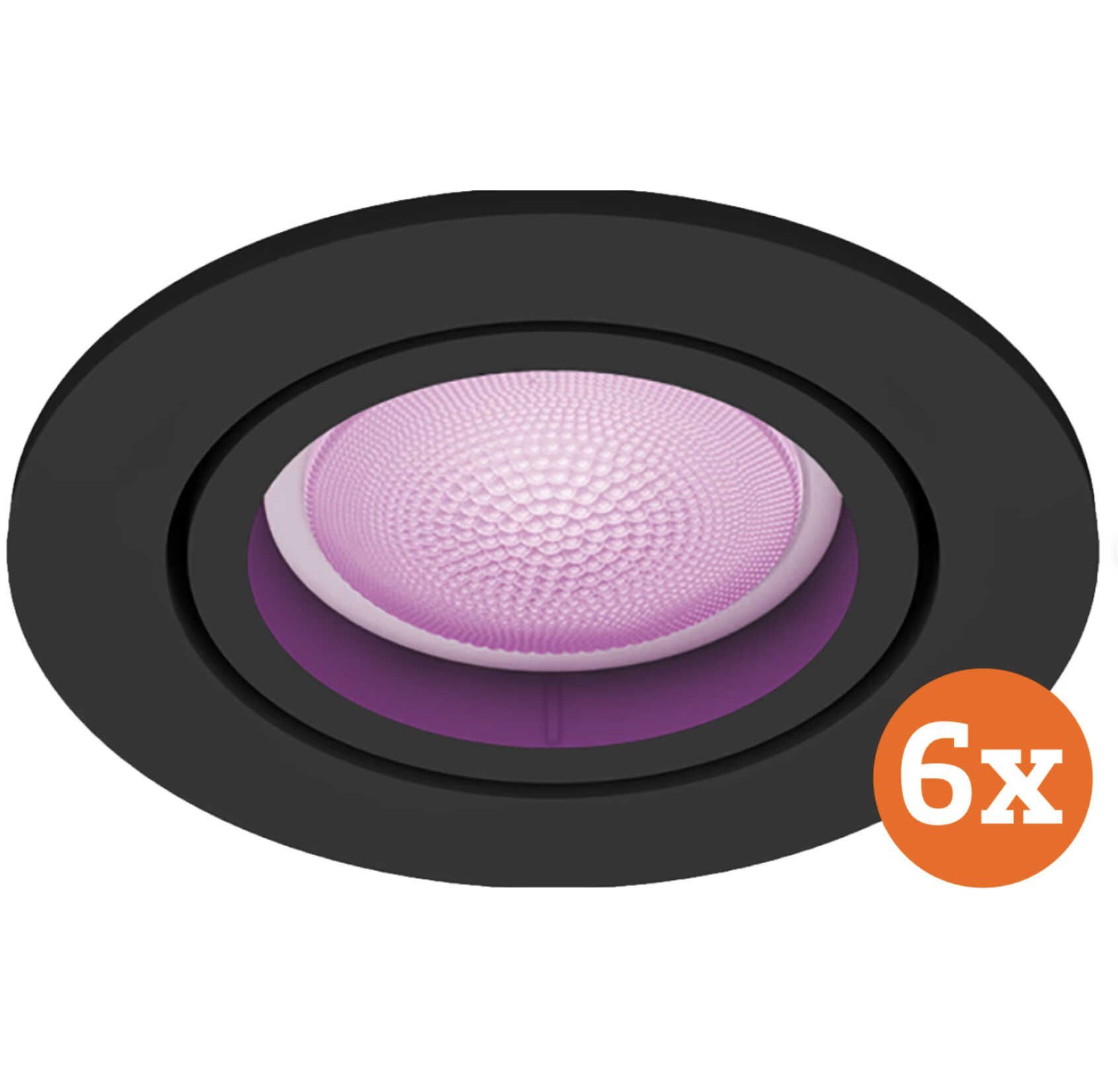 6er Set Philips Hue Centura Einbaustrahler White & Color - rund, schwarz für 234,90€ statt 312,60€ 6er Set Philips Hue Centura Einbaustrahler White & Color rund, schwarz für 234,90€ statt 312,60€