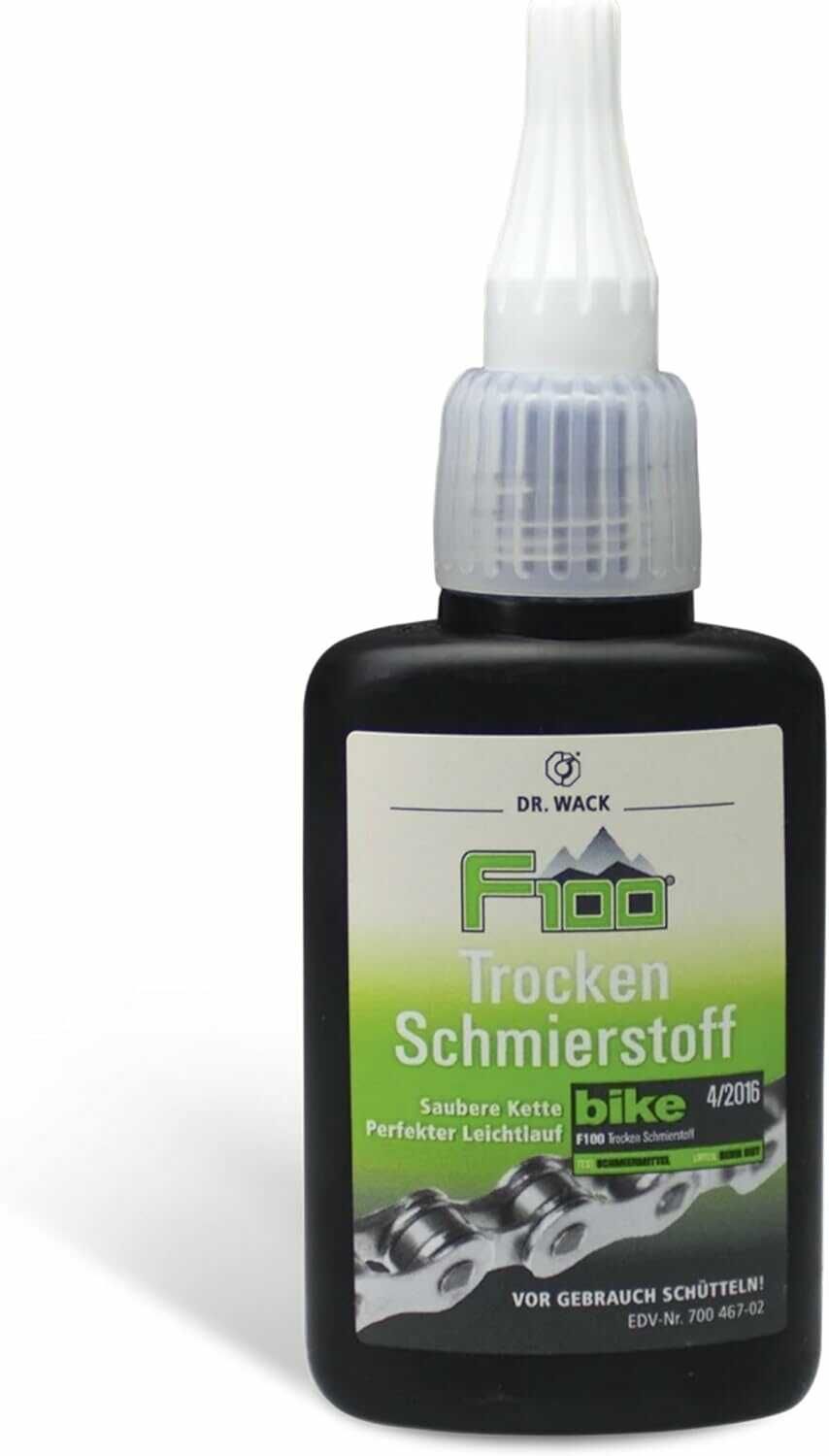 Für die Fahrradkette: DR. WACK F100 Trocken Schmierstoff 50 ml 6,53€ statt 11,48€