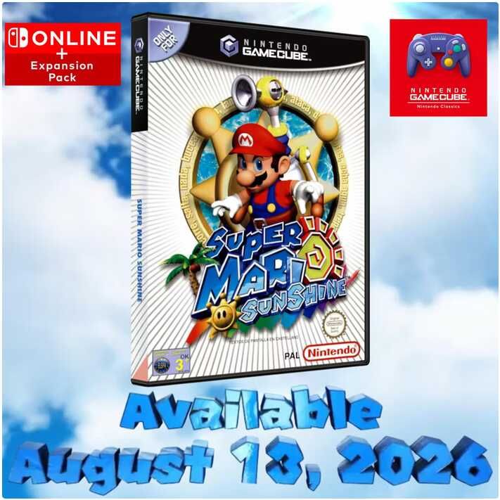 [Nintendo Switch Online Gamecube] Super Mario Sunshine + Expansion Pack