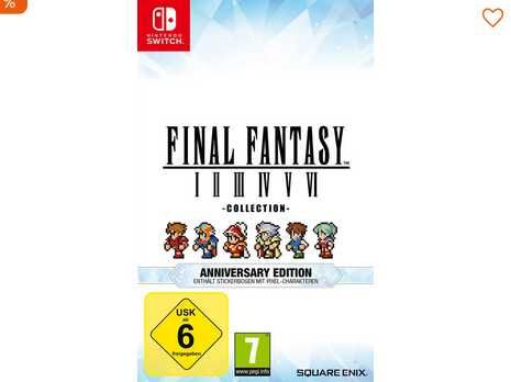 Final Fantasy I VI Collection Anniversary Edition 39,99€ statt 44,90€