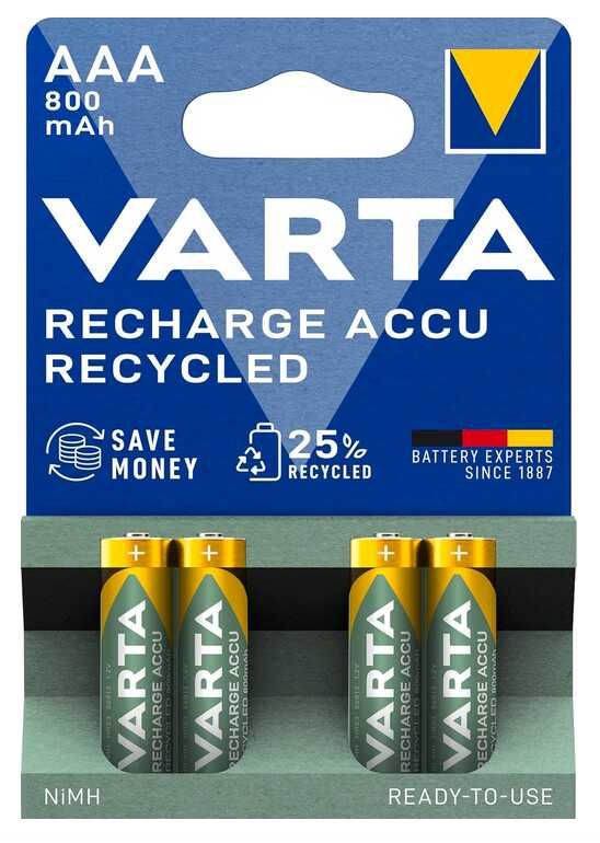 [Prime] VARTA Batterien AAA, wiederaufladbar, 4 Stück   5,89€ statt 9,78€