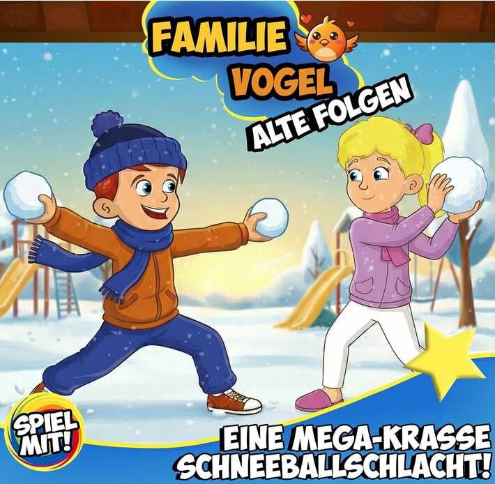 (Amazon Audible) Eine mega krasse Schneeballschlacht (Familie Vogel) | Hörspiel, Hörbuch |