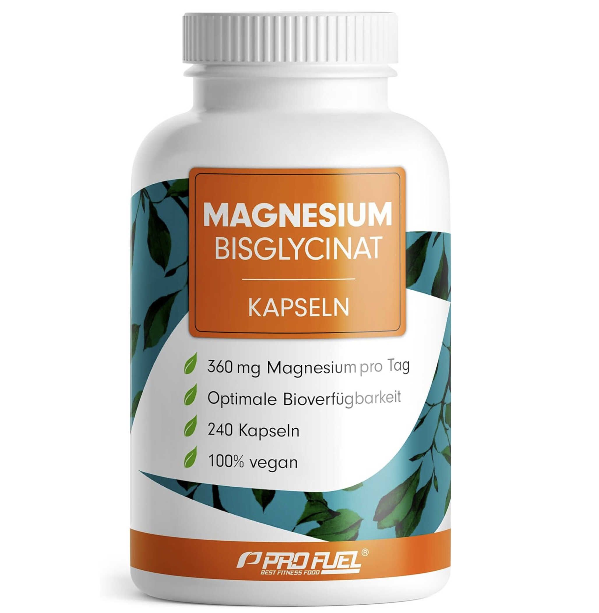 240er Pack Magnesium Bisglycinat Kapseln 3000 mg Magnesium Bisglycinat für 16,95€ statt 20,94€