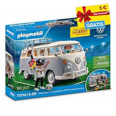 Playmobil VW Fan Bulli + Gratis 5€ Filial Gutschein 24,95€ statt 38,90€