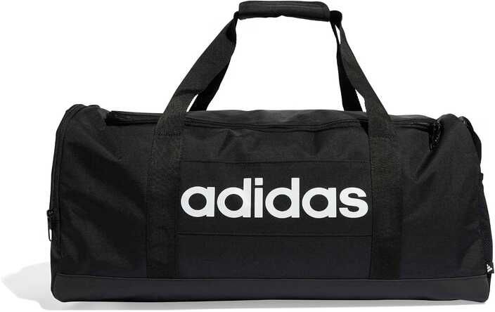 adidas Essentials Linear Duffel Bag Duffel Bag, Black/Black/White, M 15,99€ statt 24,85€ adidas Essentials Linear Duffel Bag Duffel Bag, Black/Black/White, M 15,99€ statt 24,85€